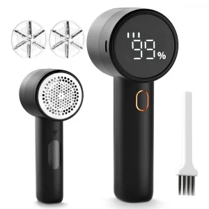 مزيل الوبر الذكي القابل للشحن – Fabric Shaver 2600mAh بشاشة LED و3 سرعات